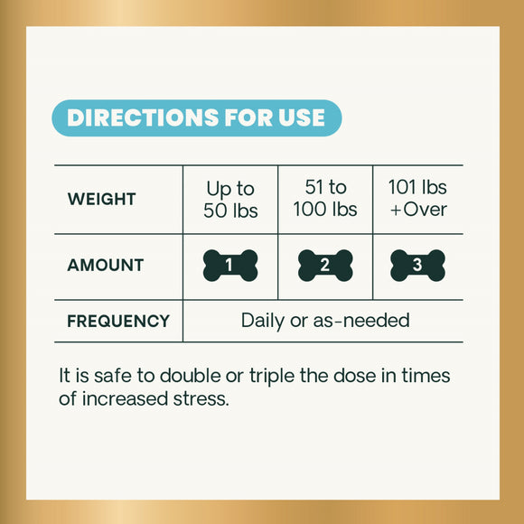 Calm & Confident Chews Bacon Flavor for Dogs