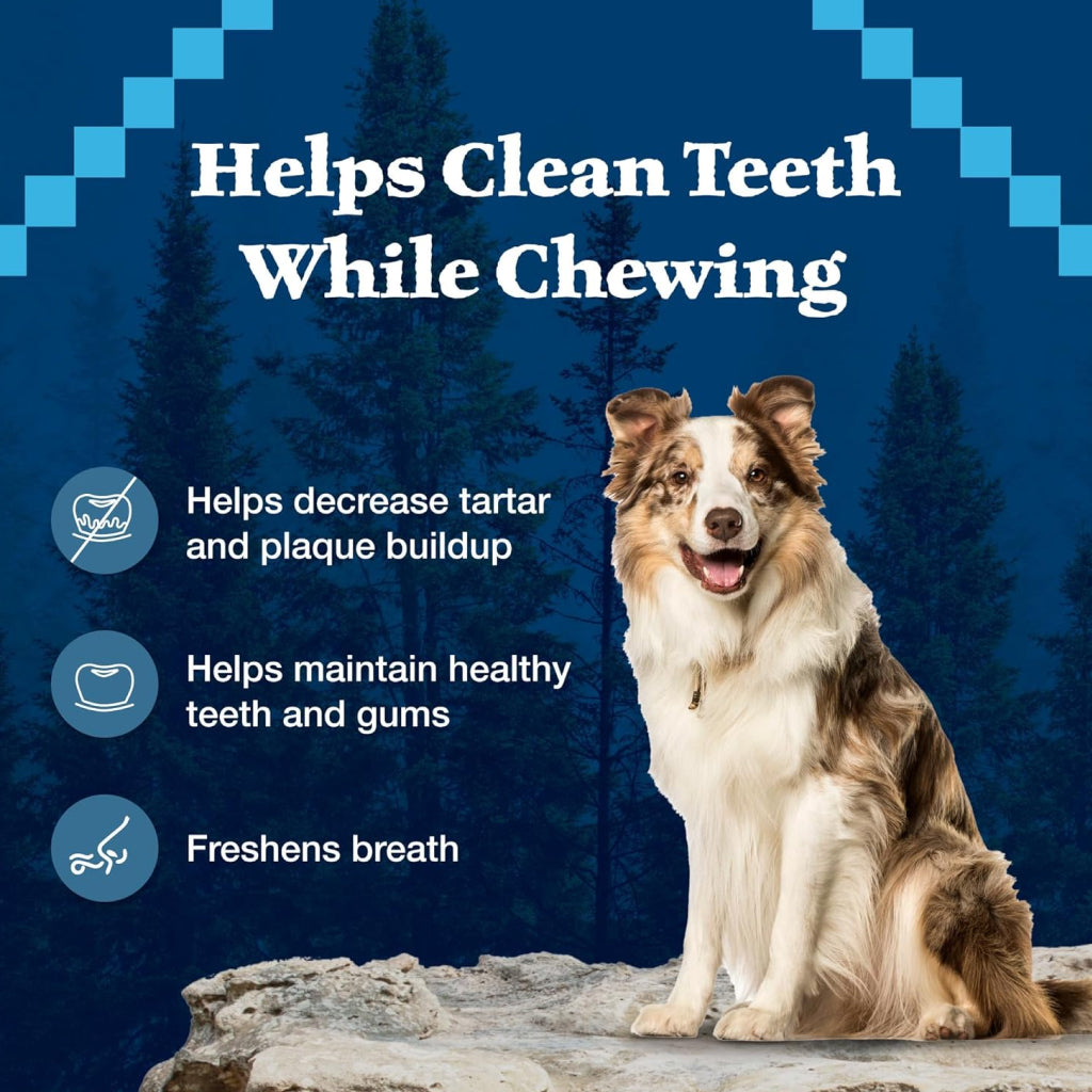 Blue Buffalo Wild Bones Dental Treats for Large Dogs (10 oz)