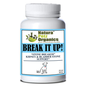Natura Petz Organics Break It Up! Herbal Kidney & Bladder Stone Support (Turkey Flavored) for Dogs