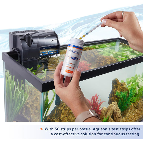 Aqueon 7-in-1 Aquarium Test Strips (50 ct)