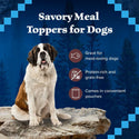 Blue Buffalo Wilderness Trail Toppers Wild Cuts Chunky Salmon Bites in Hearty Gravy Wet Food Topper For Dog (3 oz x 24 pouches)