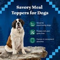 Blue Buffalo Wilderness Trail Toppers Wild Cuts Chunky Duck Bites in Hearty Gravy Wet Food Topper For Dog(3 oz x 24 pouches)