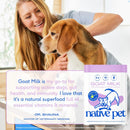 Native Pet Goat Milk Powder Recovery & Energy Support For Active Dogs 