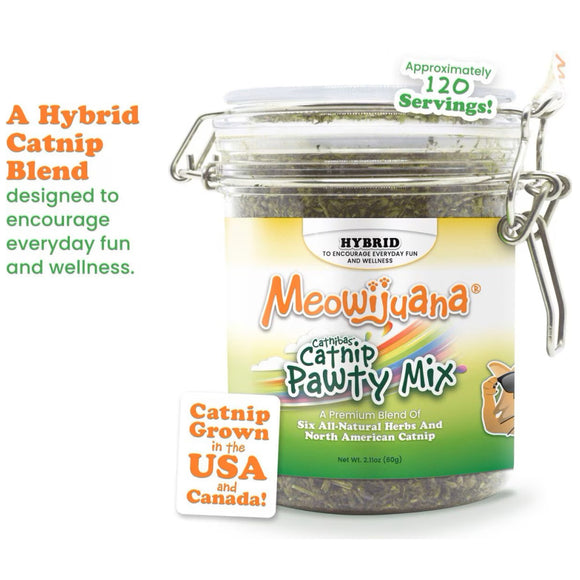 Meowijuana Catnibas Catnip Pawty Mix Premium Blend (2.11 oz)