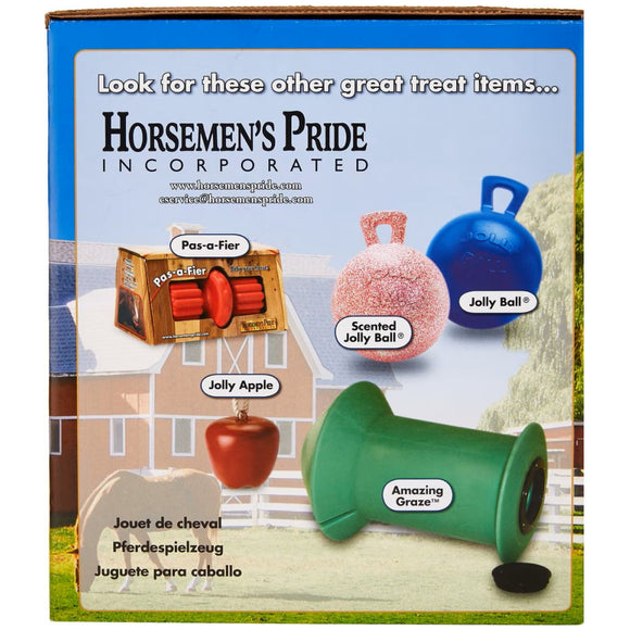 Jolly Stall Snack w/ Apple Ball Toy & Treat For Horse