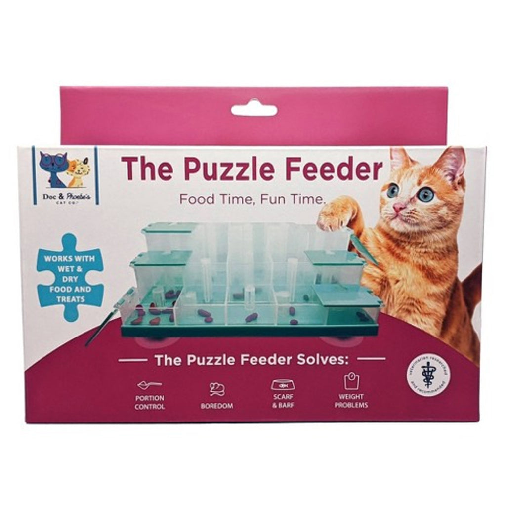 Doc & Phoebe Puzzle Feeder Food and Treat Dispenser For Cat