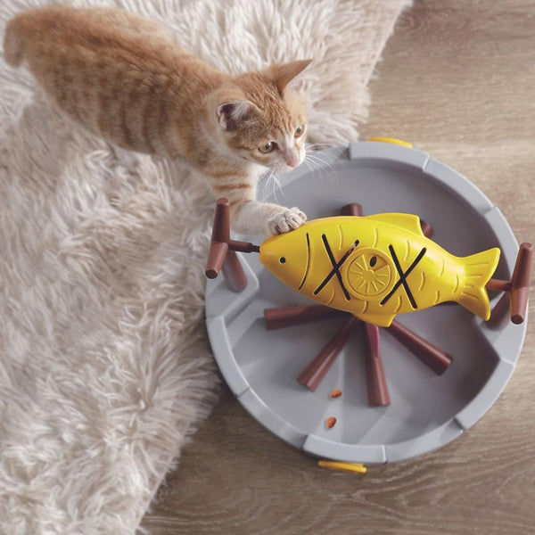 PetPals Grilled Fish Interactive Treat Toy For Cat