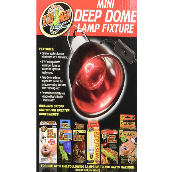 Zoo Med Mini Deep Dome Lamp Fixture