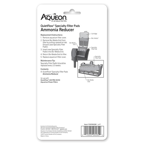 Aqueon Replacement Specialty Filter Pads (Ammonia Reducer)