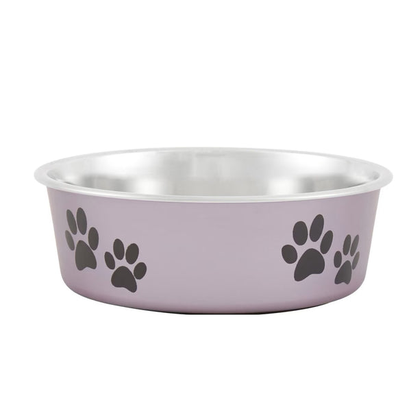 Loving Pets Metallic Grape Non-Skid Stainless Steel Bowl For Dog & Cat (Small)