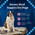 Blue Buffalo Wilderness Trail Toppers Wild Cuts Chunky Beef Bites in Hearty Gravy Wet Food Topper For Dog (3 oz x 24 pouches)