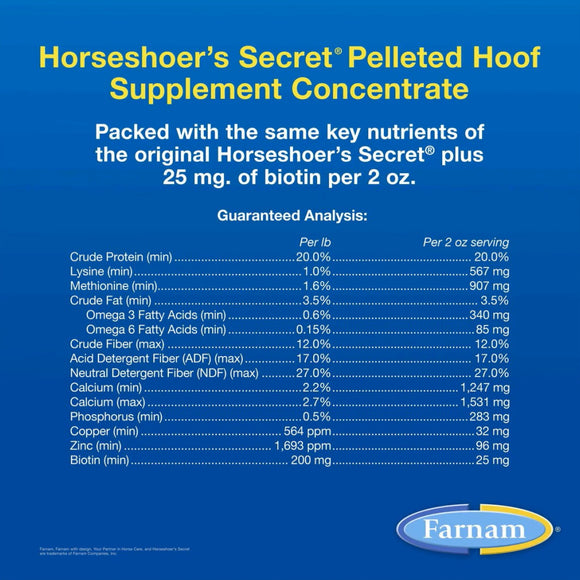 Farnam Horseshoer's Secret Pelleted Hoof Supplement Concentrate For Horse