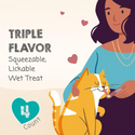 Meowee! Savory Spoonables with Salmon, Tuna & Krill Lickable Treat For Cat (4 tubes)