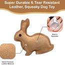 Ethical Dura-Fuse Leather Jute Rabbit (10") Toy For Dog