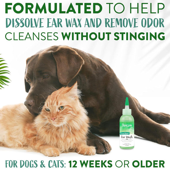 TropiClean Alcohol Free Ear Wash for Pets 