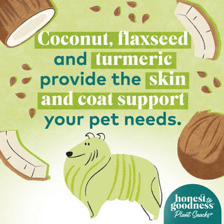 Honest To Goodness Way to Glow Coconut & Flax Recipe Skin & Coat Treats For Dog (8 oz)