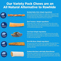 Barkworthies Medium Breed Variety Pack Dog Chews Treats for Dogs (5 chews)