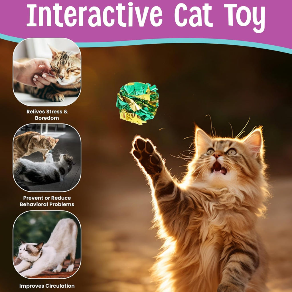 Ethical Mylar Balls Toy For Cat