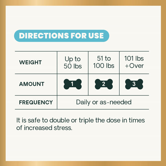 Calm & Confident Chews for Dogs Chicken Flavor