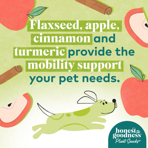 Honest To Goodness Happy Feet Apple & Cinnamon Recipe Mobility Treats For Dog (8 oz)