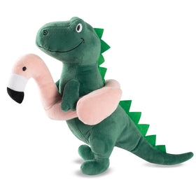 PetShop by Fringe Studio Pool Time Rex Dinosaur Plush Toy For Dog