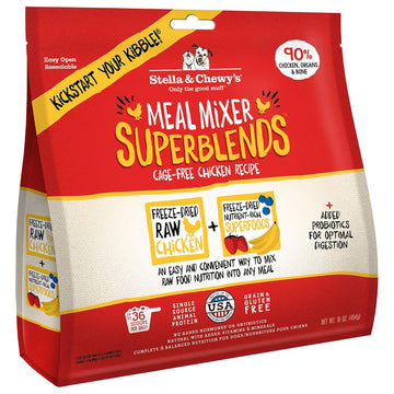 Stella & Chewy's Meal Mixer SuperBlends Cage-Free Chicken Recipe Food Topper for Dogs