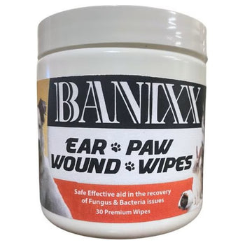 Banixx Pet Care Ear (Paw & Wound Wipes (30 ct)