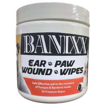 Banixx Pet Care Ear (Paw & Wound Wipes (30 ct)