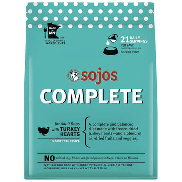 Sojos Complete Turkey Recipe Freeze-Dried Adult Food For Dog