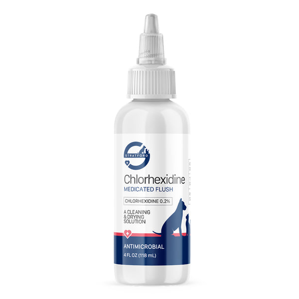 Stratford Chlorhexidine Medicated Flush for Dogs (4 oz)