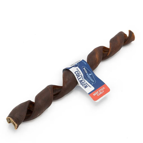 Barkworthies Collagen Curly Beef Stick