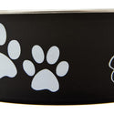 Loving Pets Classic Espresso Non-Skid Stainless Steel Bowl For Dog & Cat