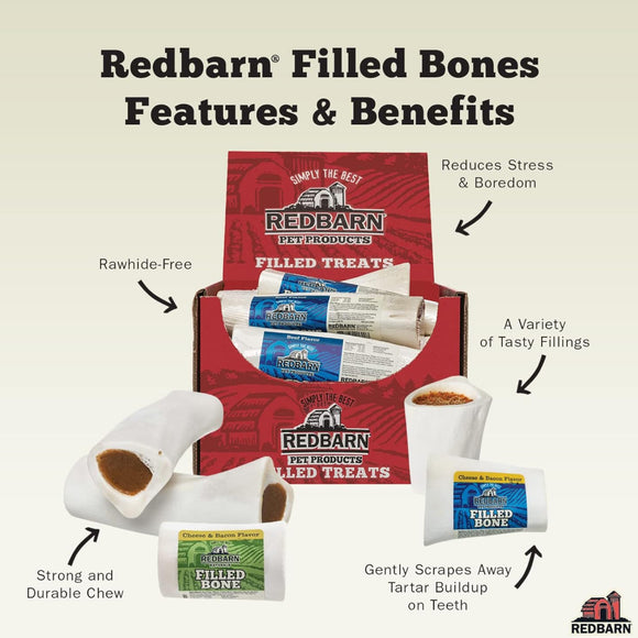 Redbarn Peanut Butter Filled Bone for Dogs (Peanut Butter)