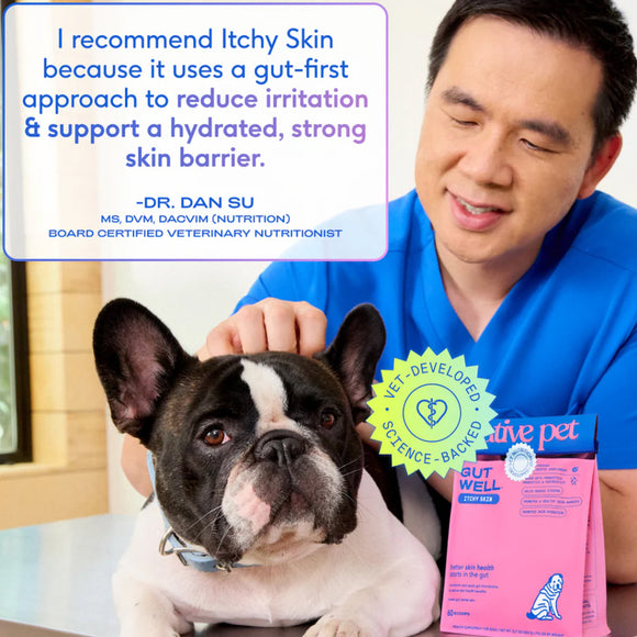 Native Pet Gutwell Itchy Skin, Anti Itch Supplement For Dogs (60 scoops)