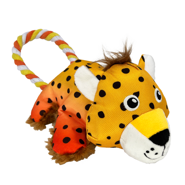 Kong Cozie Tuggz Cheetah Toy For Dog (Medium/Large)