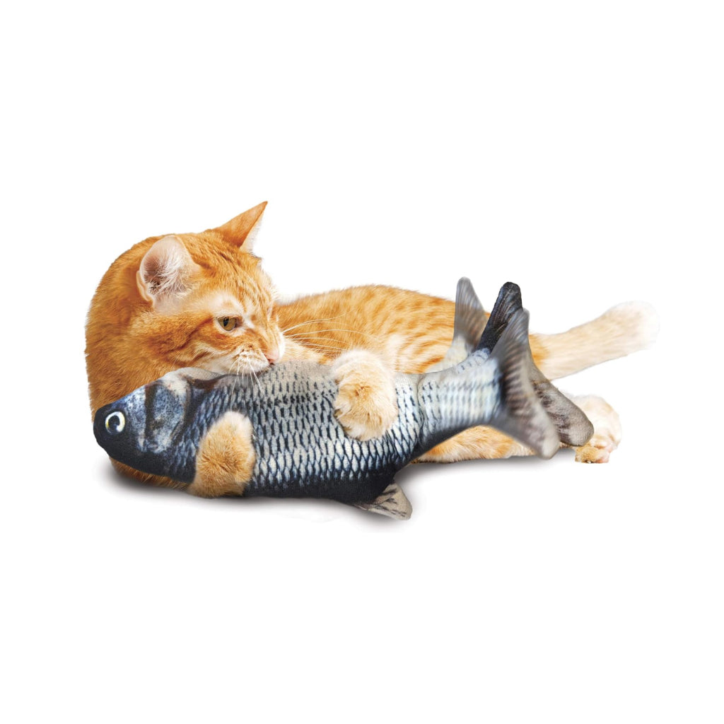 Ethical Flippin' Fish Toy – Rechargeable Cat Toy with Catnip