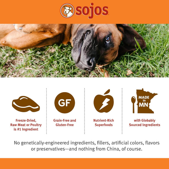 Sojos Complete Chicken Recipe Freeze-Dried Adult Dog Food
