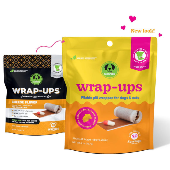 Stashios Wrap-Ups Cheese Flavor Pill Wrapper for Dogs & Cats (2 oz)