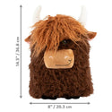 KONG Comfort Highland Cow Toy For Dog (Assorted Colors)