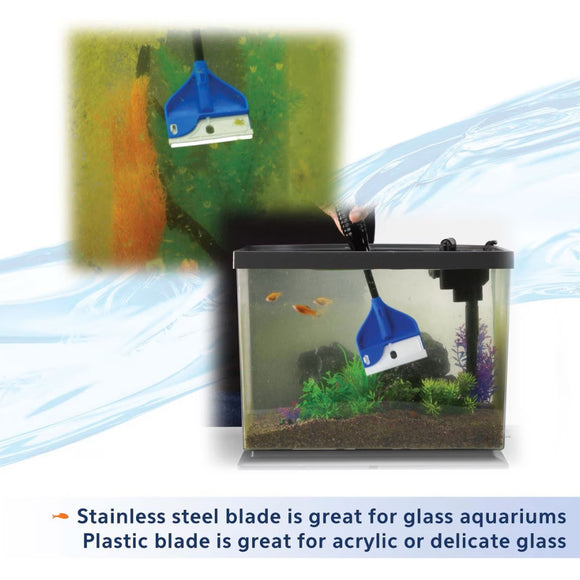 Aqueon ProScraper 3.0 Short Aquarium Algae Scraper