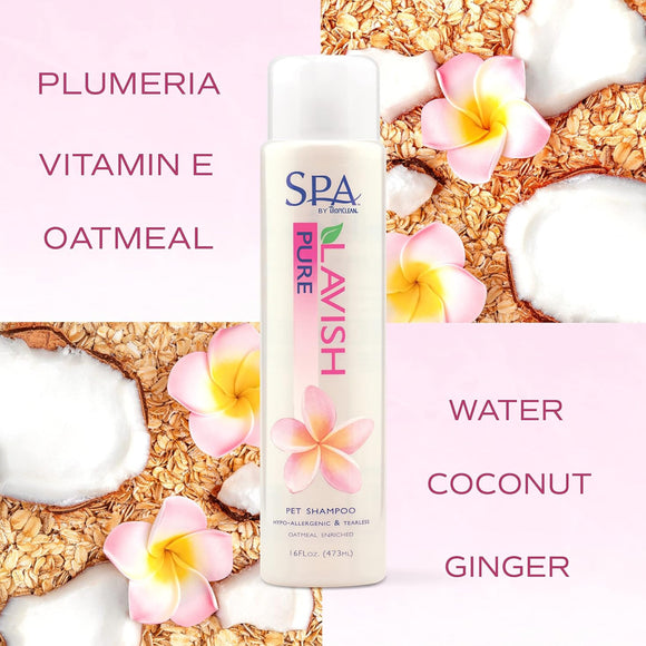 SPA by TropiClean Lavish Pure Shampoo for Pets (16oz)