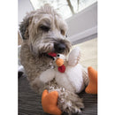 goDog Checkers Rooster with Chew Guard Technology Tough Plush Toy For Dog (White)