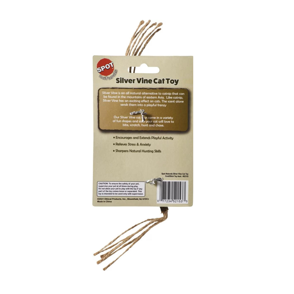 Ethical Spot Naurals Silvervine Cat Cord / Stick Assorted Toy For Cat