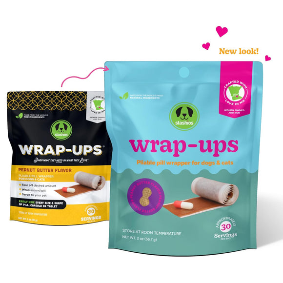 Stashios Wrap-Ups Peanut Butter Flavor Pill Wrapper for Dogs & Cats (2 oz)