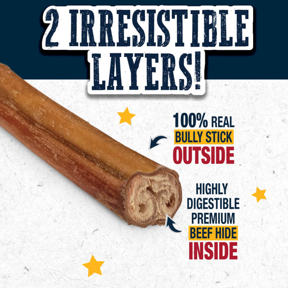Cadet Bully Hide Sticks All-Natural Chews For Dog (Small)