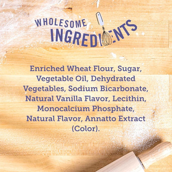 Three Dog Bakery Birthday Confetti Lick’n Crunch Golden Vanilla & Birthday Cake Cookie Treats For Puppy (13 oz)