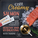Catit Creamy Salmon Flavor Lickable Treats For Cat