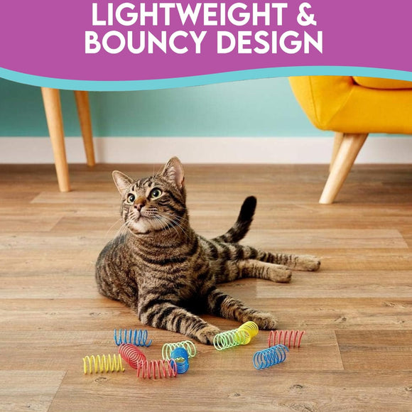 Ethical Colorful Springs Thin 10 pack Toy For Cat