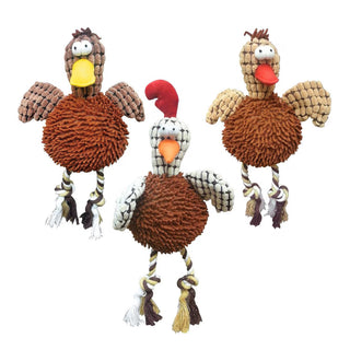 Ethical Giggler Plush Chicken Assorted Toy For Dog (12")