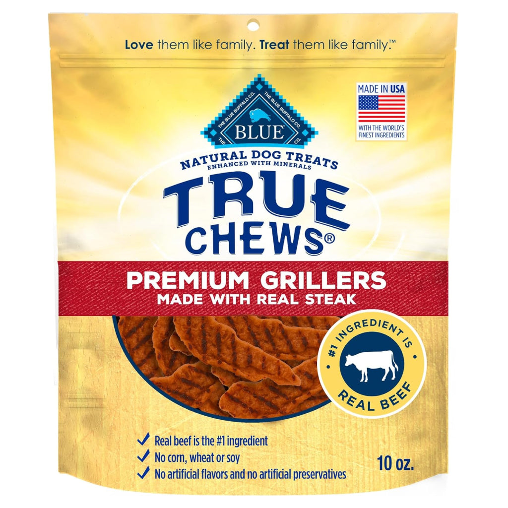 Blue Buffalo True Chews Premium Grillers Steak Treats For Dog (10 oz)